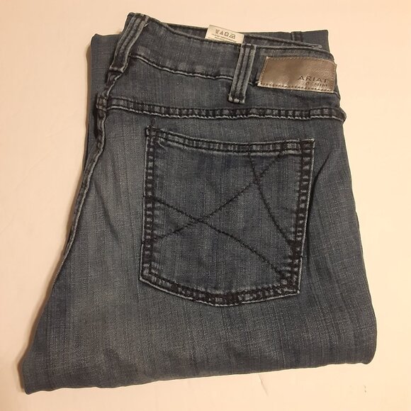 Ariat Denim - Ariat Ella Bluebell Mid Rise Wide Leg Women's Trousers 10018360 Size 33R